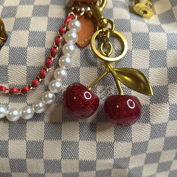 Double Cherry Bag Charm/Keychain - Picture 2 of 3